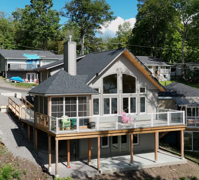 Completed sunroom addition providing extra living space